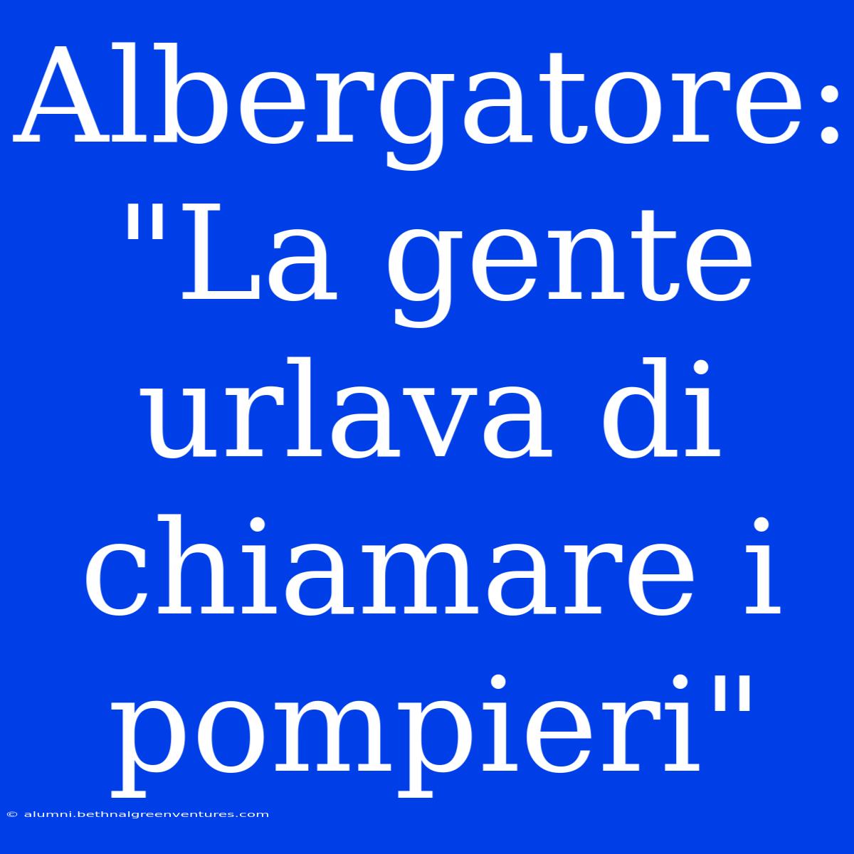 Albergatore: 