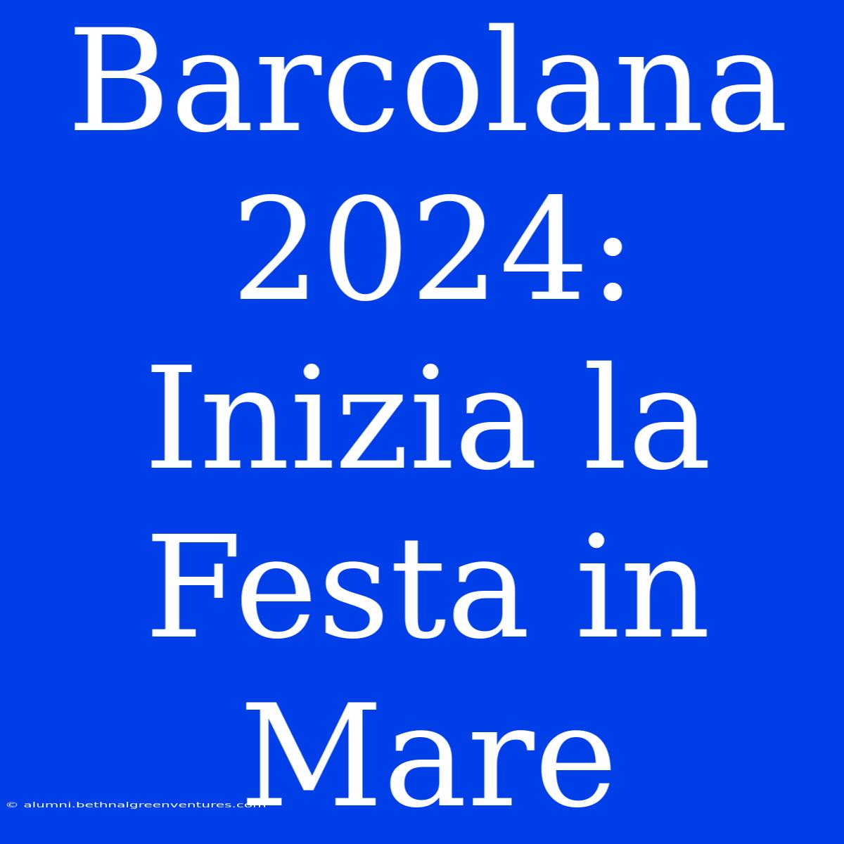 Barcolana 2024: Inizia La Festa In Mare