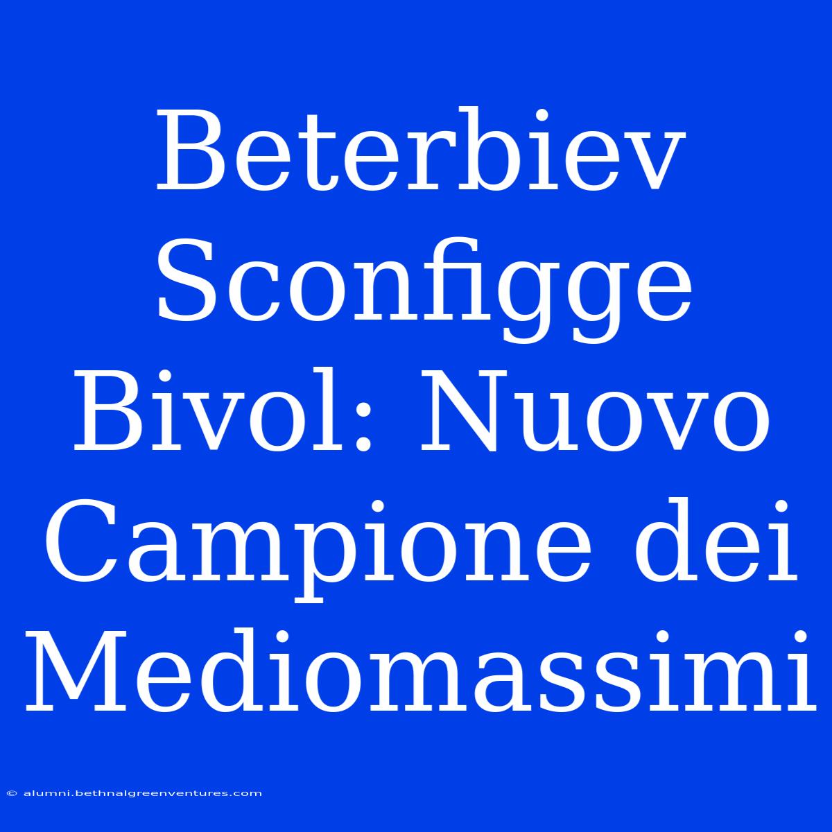 Beterbiev Sconfigge Bivol: Nuovo Campione Dei Mediomassimi