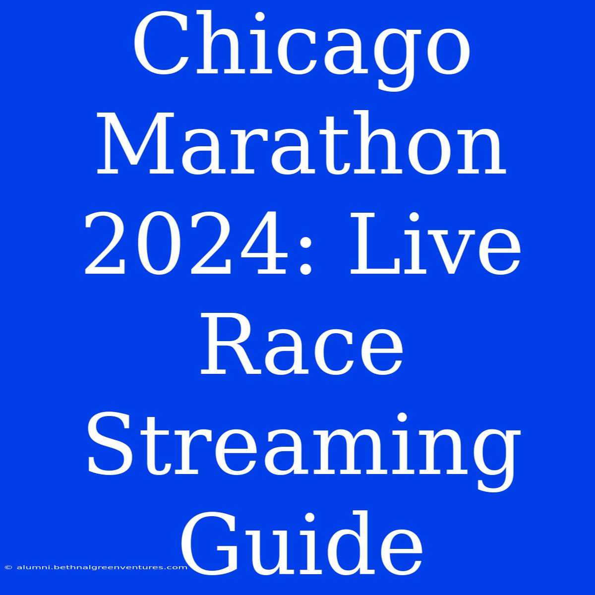 Chicago Marathon 2024: Live Race Streaming Guide