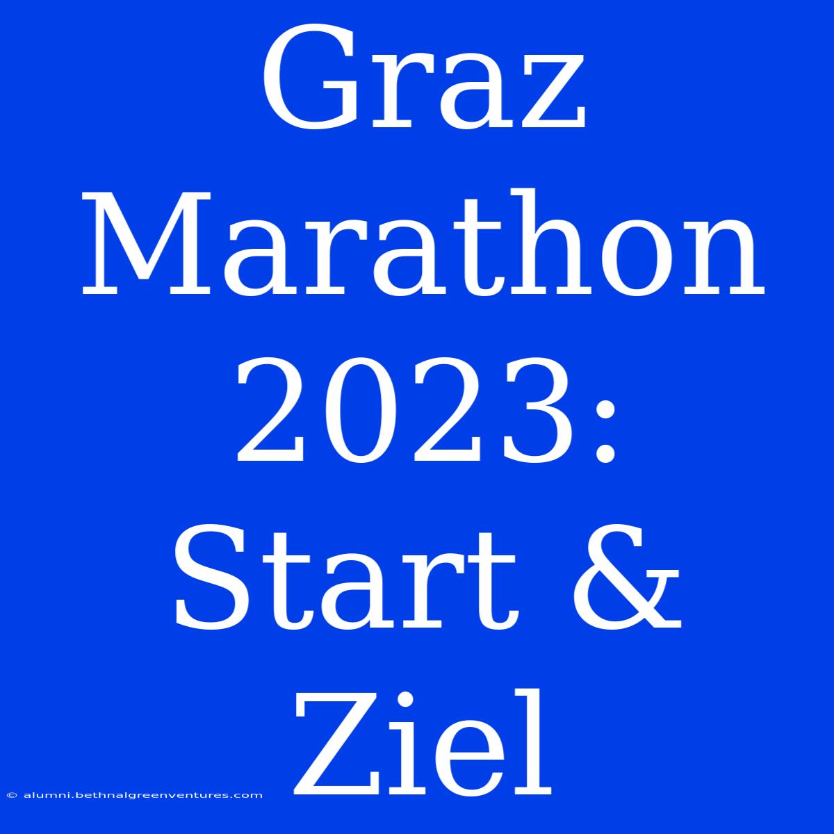 Graz Marathon 2023: Start & Ziel