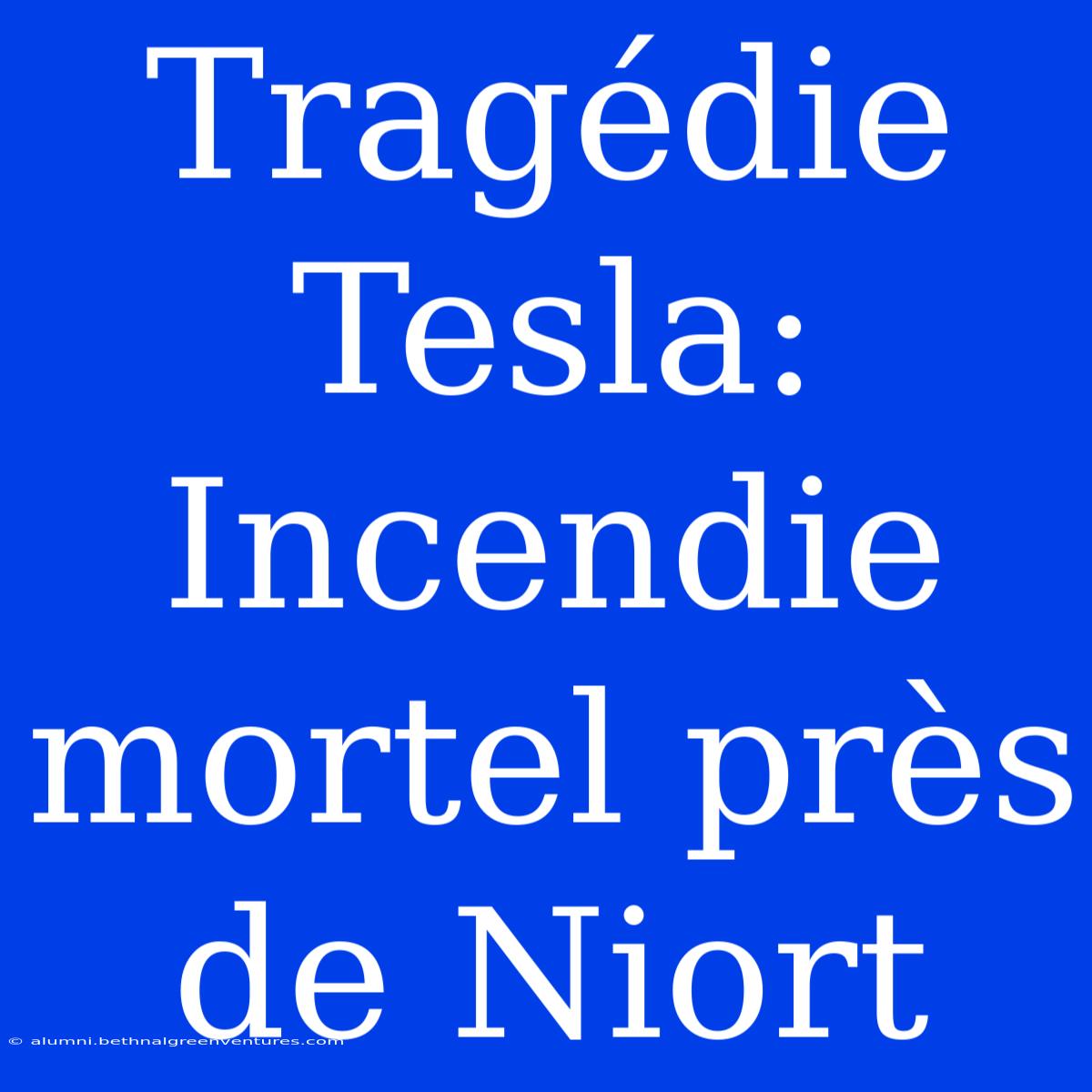 Tragédie Tesla: Incendie Mortel Près De Niort